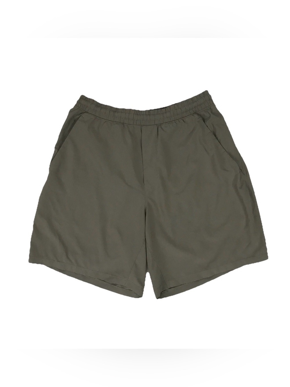 Lululemon Pace Breaker Shorts Mens Medium M Khaki 7” Inseam Unlined Gym Running - Picture 2 of 4